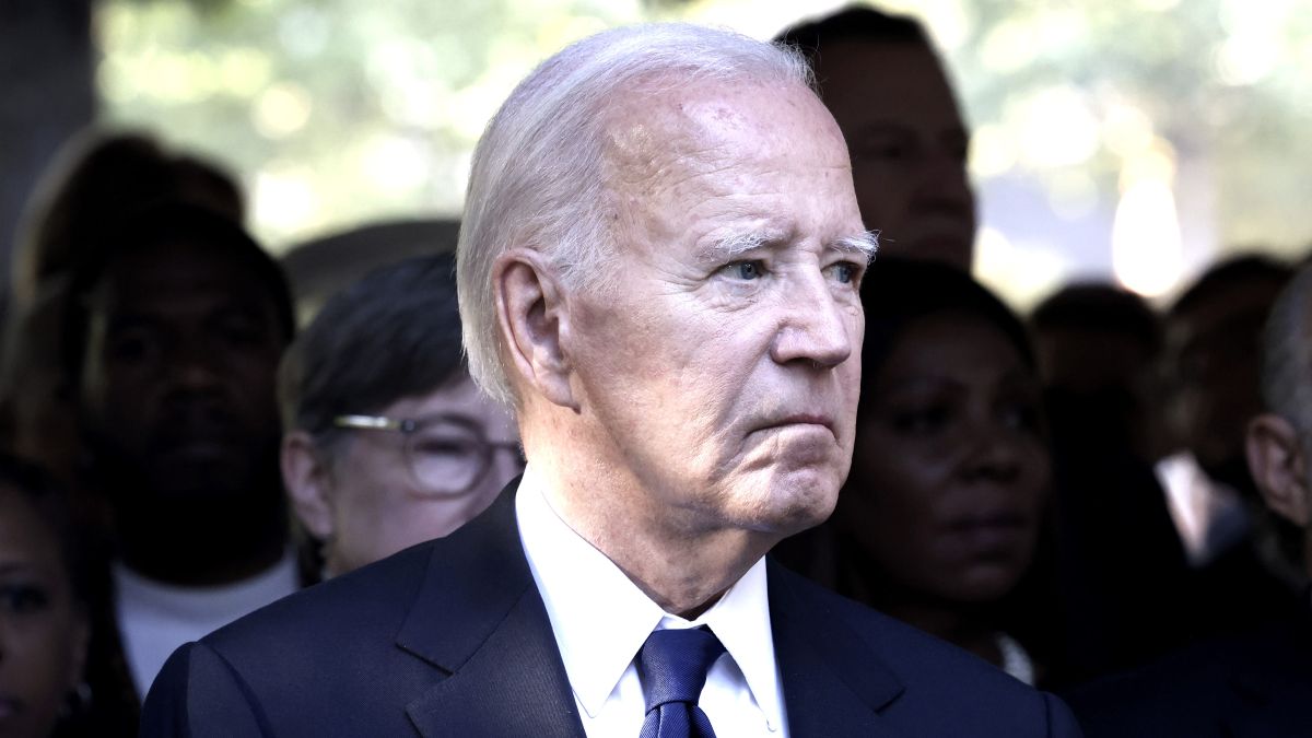Democratic presidential nominee, U.S. Vice President Kamala Harris, and U.S. President Joe Biden, join family and friends at Ground Zero honoring the lives of those lost on the 23rd anniversary of the terror attacks of September 11, 2001, at the World Trade Center on September 11, 2024 in New York City. Biden and Harris will also attend ceremonies at the Flight 93 National Memorial in Shanksville, Pa, and the Pentagon in Arlington, Va., making visits to all three sites of the terror attacks that killed nearly 3,000 people. (Photo by Michael M. Santiago/Getty Images)