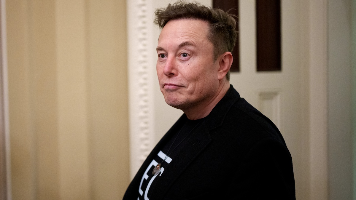 WASHINGTON, DC - MARCH 5: White House Senior Advisor to the President and Tesla and SpaceX CEO Elon Musk departs the U.S. Capitol Building on March 5, 2025 in Washington, DC. Musk was meeting with Republican senators at a closed door lunch.