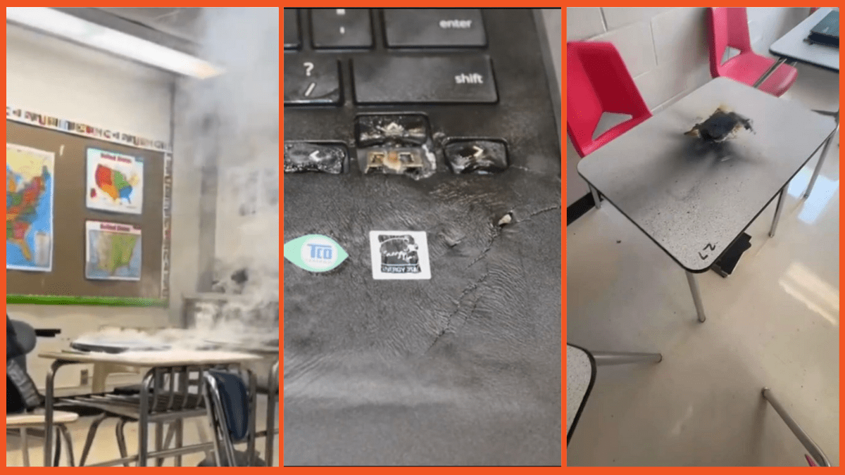 Chromebook challenge images via TikTok